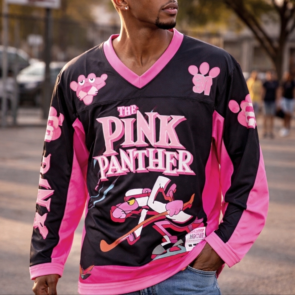 The Pink Panther Hockey Jersey Size Xl New